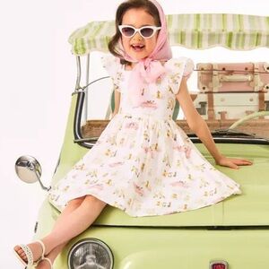 Janie and Jack GRAY MALIN DOG DAYS DRESS NWT